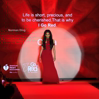 Go Red for Women fashion show at MBFW